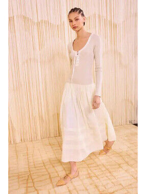 Ulla Johnson Quincy Organic Cotton Dress, $590 NWT, Size Medium-2655
